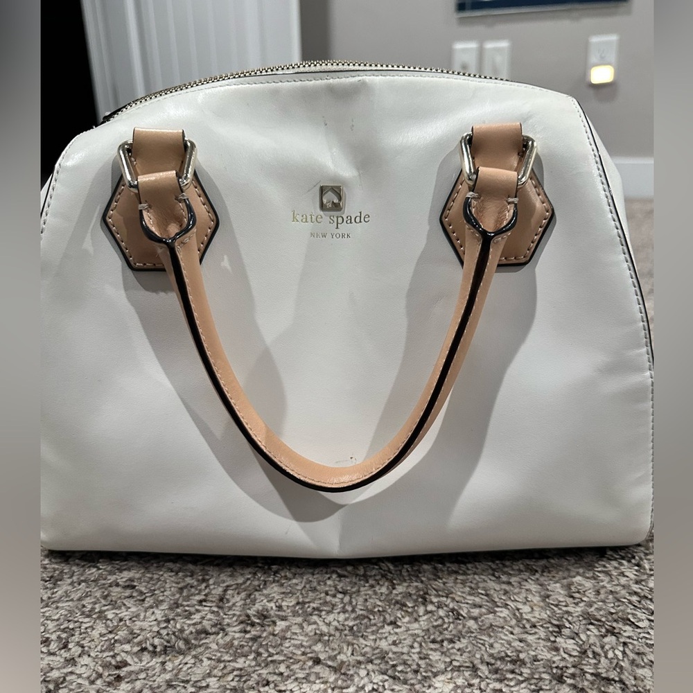 Kate Spade Cream and Tan Satchel